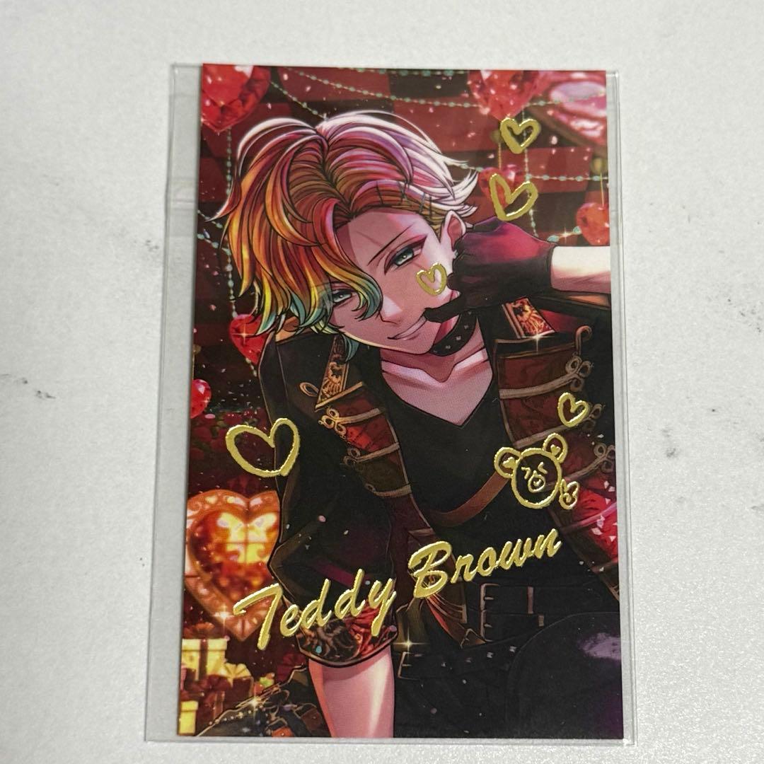 あくねこ テディ バレンタイントレカ風カード 箔押し - メルカリ