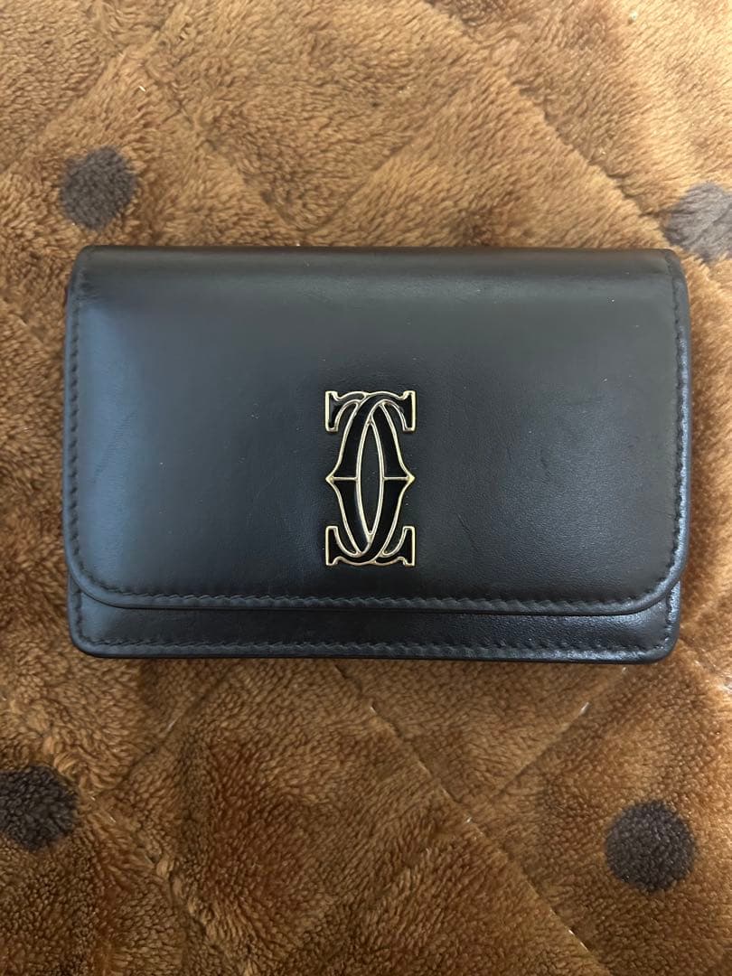 カルティエ　ドゥーブルC 名刺入れ 楽天市場】Cartier カルティエ ドゥーブルCロゴ二つ折りクレジット