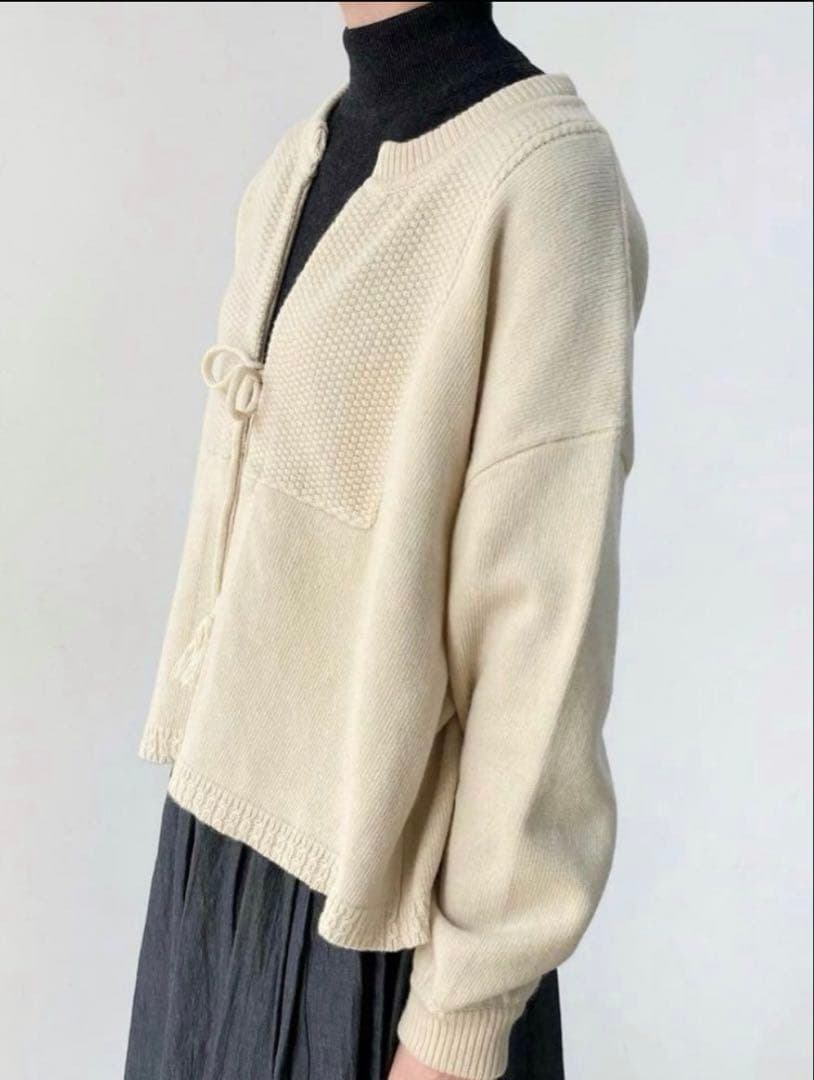 オオカミとフクロウ オオカミとゼンマイ仕掛けのペロ カーディガン