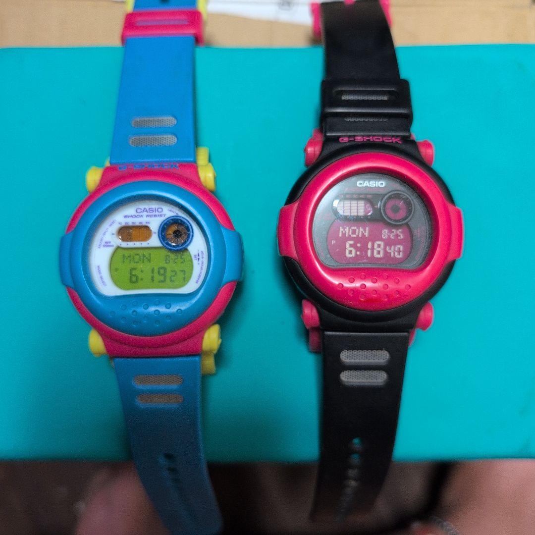 ジェイソン　CASIO G-SHOCK デジタル腕時計 青/ピンク/黒 G-SHOCK Gショック ジェイソン 限定 ダブルベゼル仕様 スマートフォン