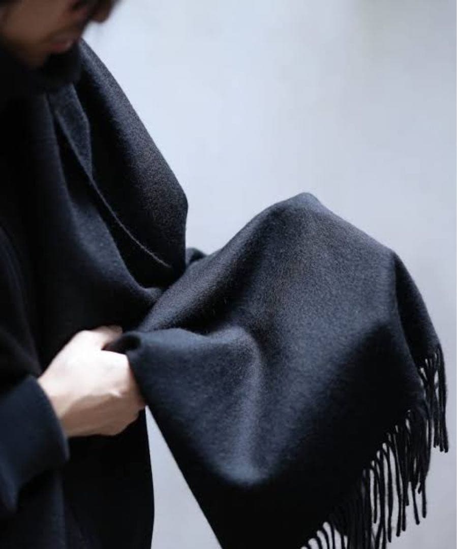 MB カシミヤウールストール　ブラック MB ULTIMATE FABRIC カシミア100%ストール | MB -there is