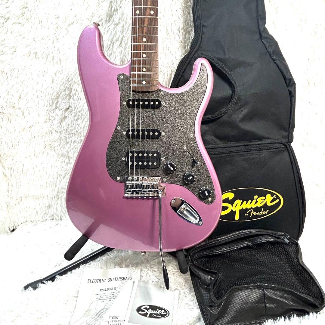 【美品レアカラー】Squier Fenderストラト バーガンディミスト Fender Made in Japan FSR Collection Hybrid II Stratocaster