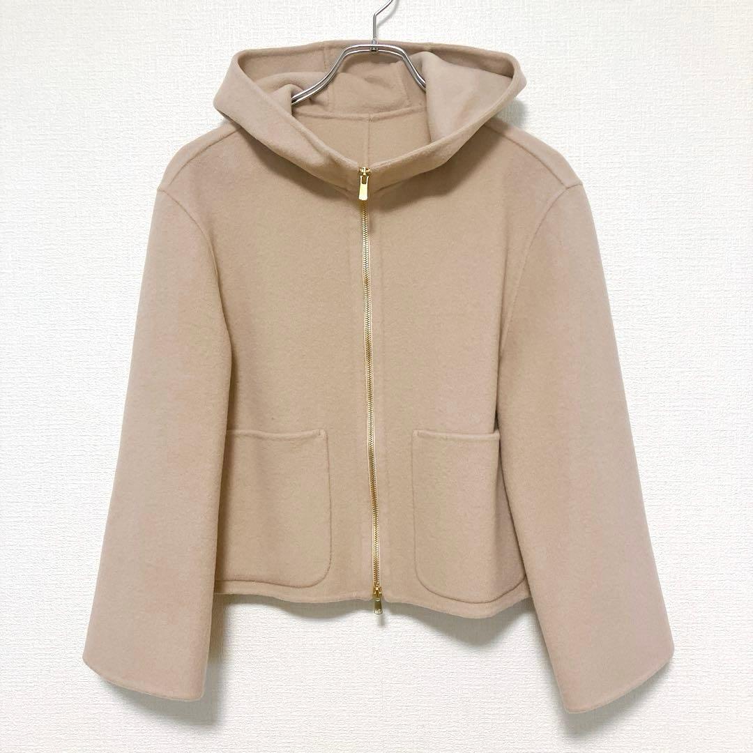 24AW【新品】ANAYI シャルムリバーフードブルゾン ベージュ 36 - メルカリ