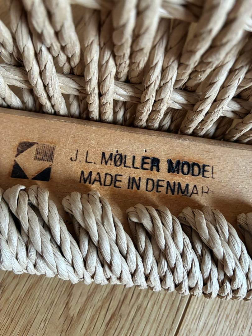 極美品　J.L.Moller jlモラー チーク材 ウェグナー　yチェア