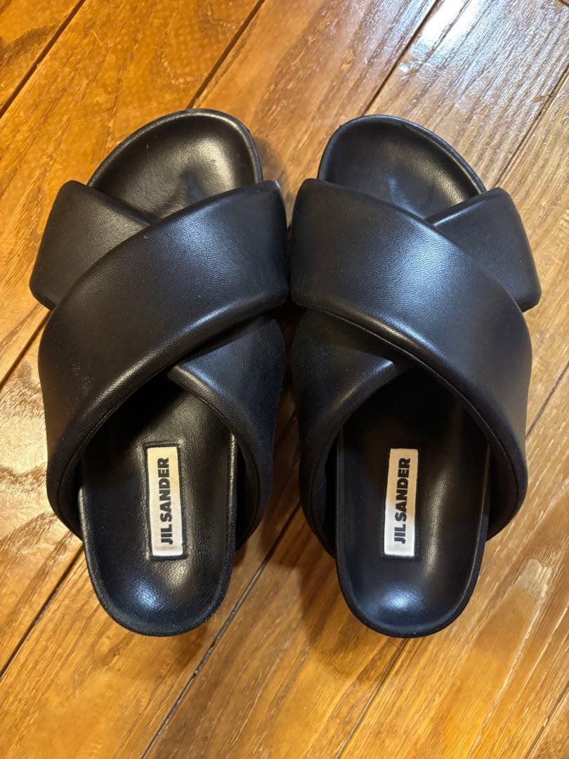jil sander サンダル　ブラック40 正規品　ソール貼 ジルサンダー Jil Sander サンダル レディース JIL SANDER J16WP0033