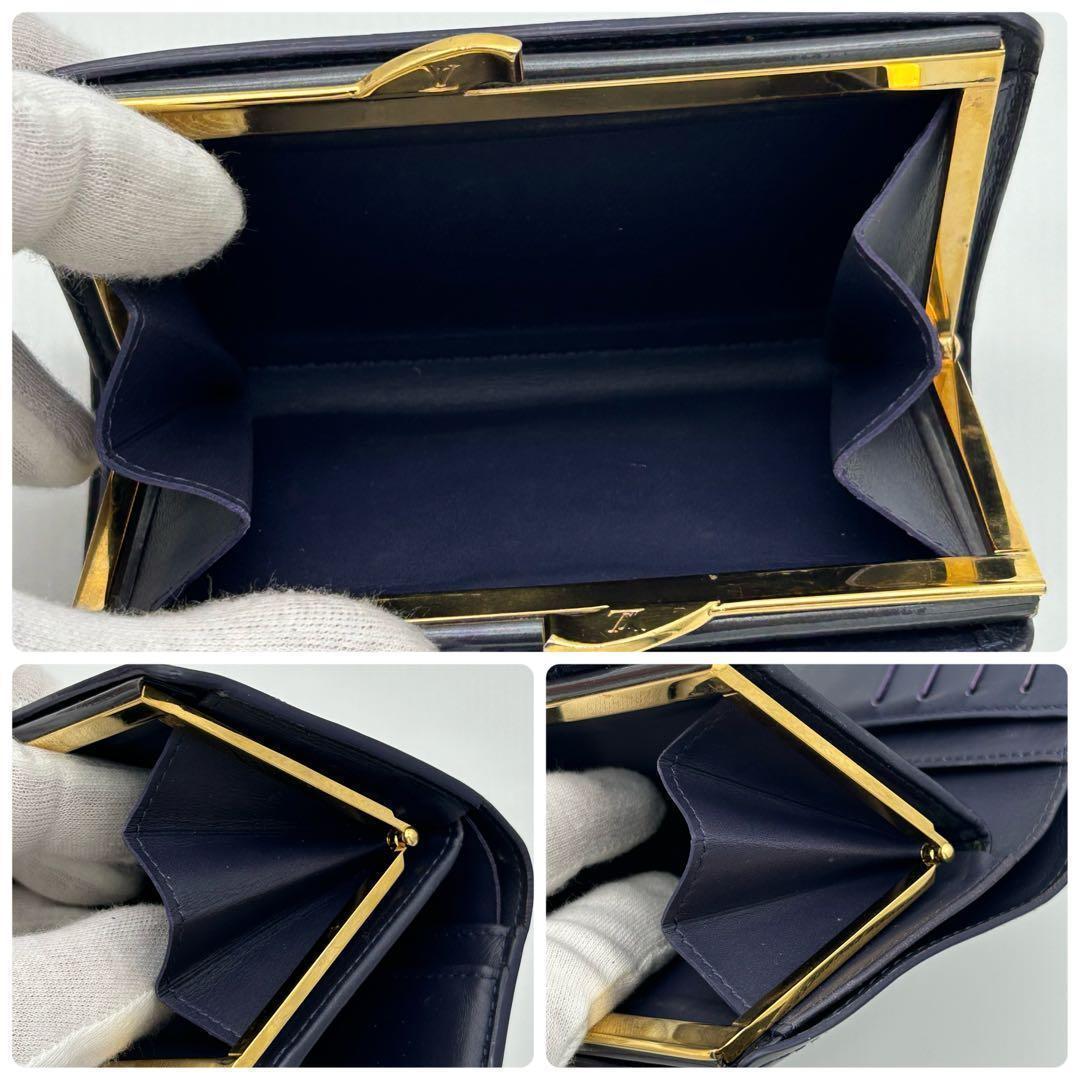 ルイ ヴィトン モノグラム ポルト モネ ヴィエノワ ヴェルニ がま口