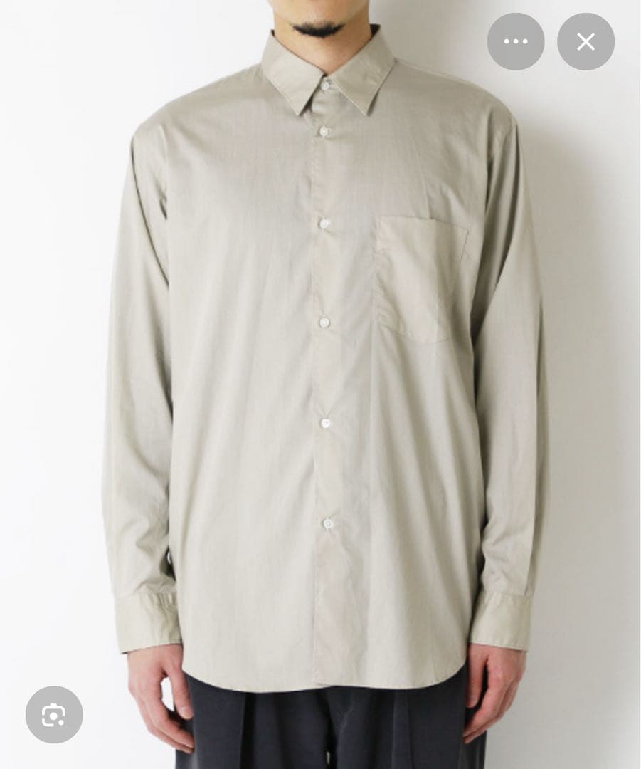 トップス Graphpaper Broad Regular Collar Shirt Broad Regular Collar Shirt – Graphpaper