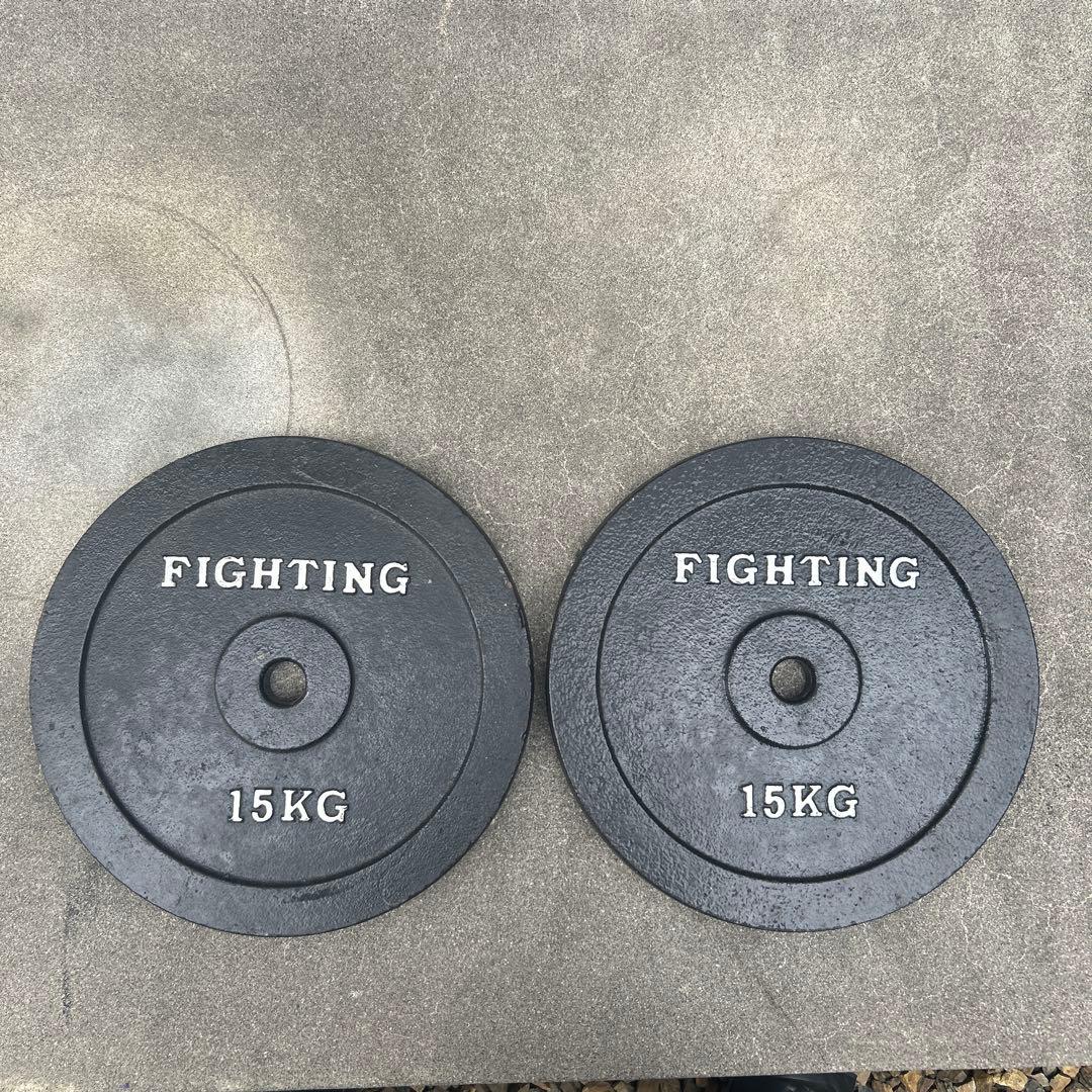 FIGHTING 15KG ダンベルプレート 1個 - メルカリ