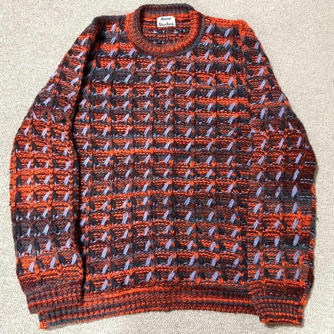 Acne Studios アクネストゥディオズ マルチカラーニット アクネストゥディオズ acne studios レディース ミックス マルチカラー