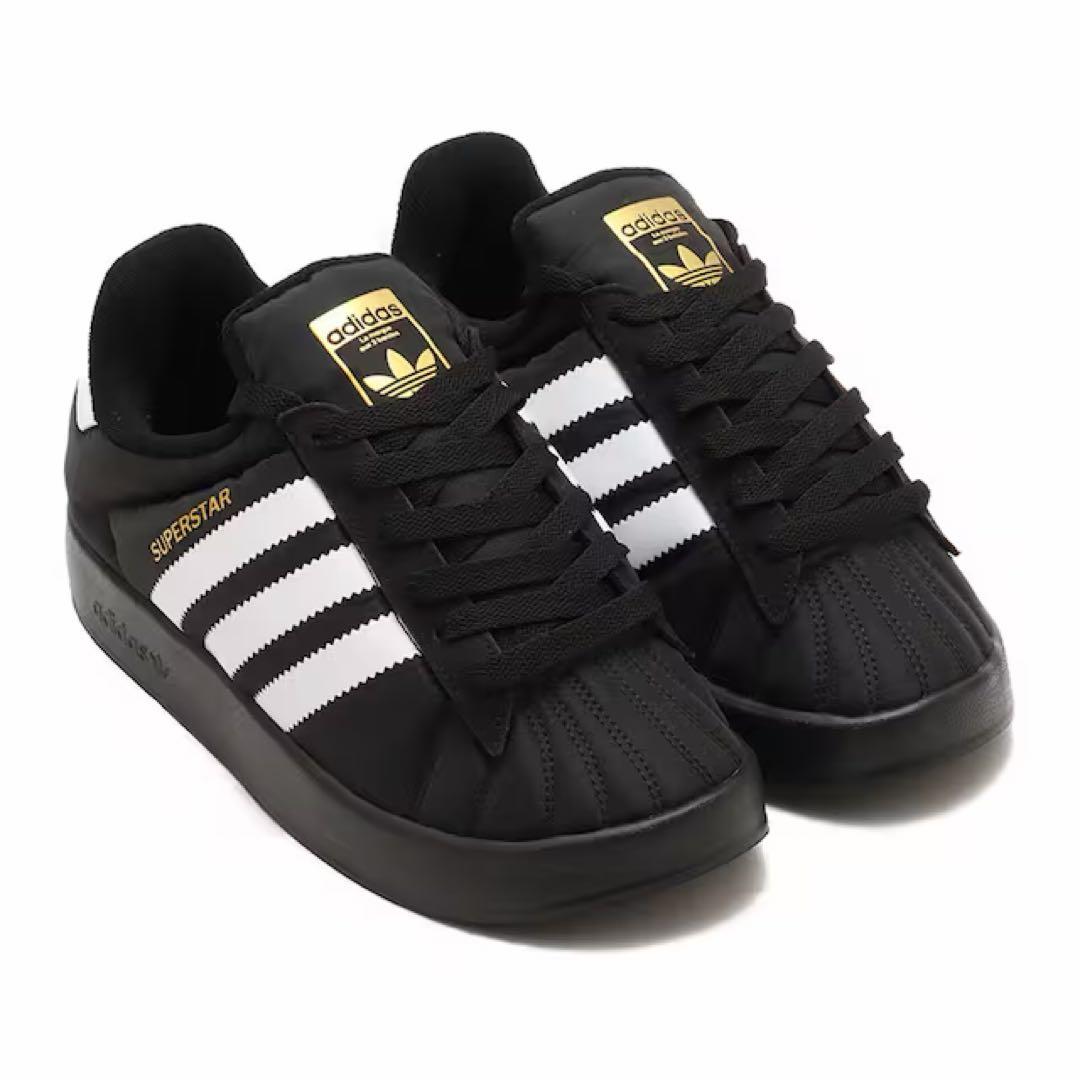 靴 adidas SUPERSTAR  W BLACK 25.5cm