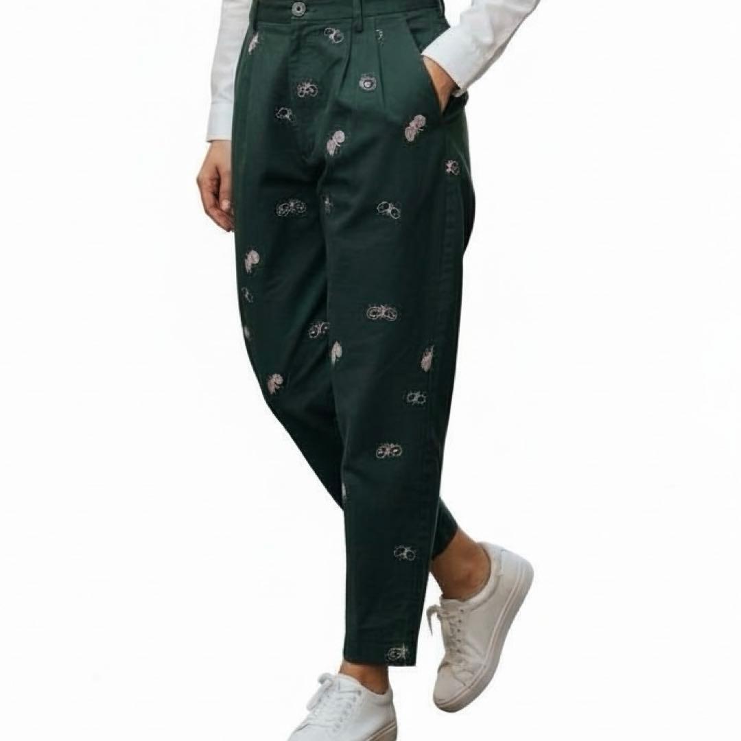 美品】ミナペルホネン mina choucho ワイド テーパード パンツ - メルカリ