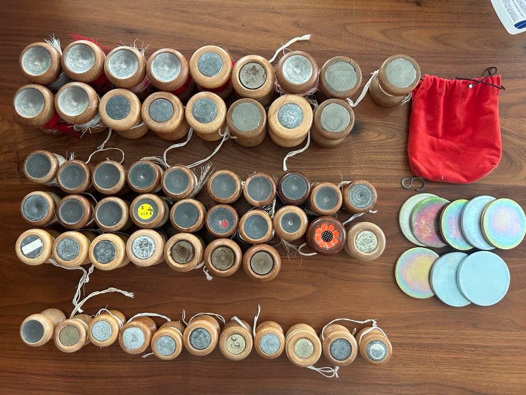 組み紐　組紐　重り　組玉　計55個！！大17、中27、小11個　重り板計720g 楽天市場】組紐 重り 40匁玉(配送方法→宅急便のみ) : 伊賀組紐 くみ