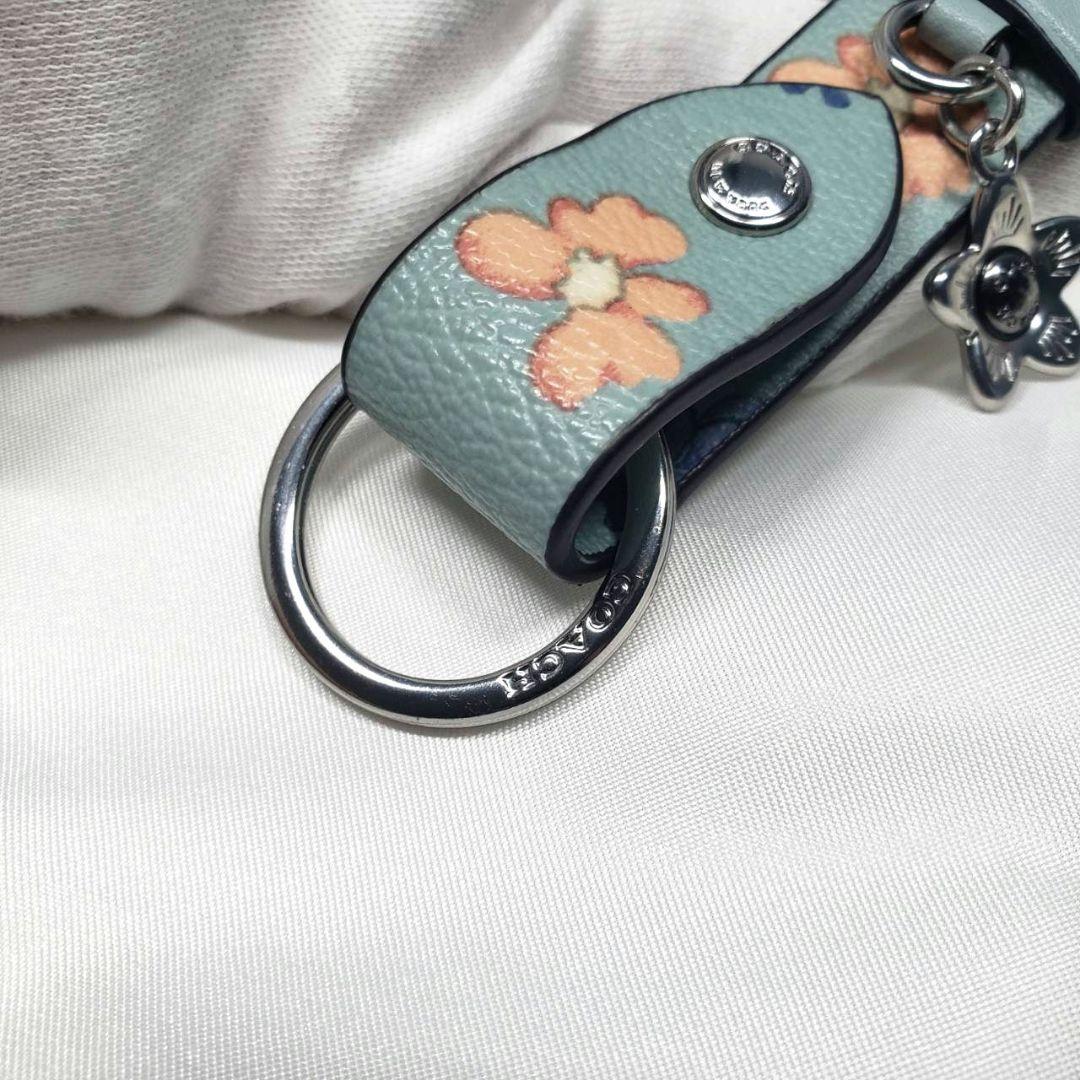 COACHコーチ新品 キーリング付きキーホルダー トリガースナップ ティー