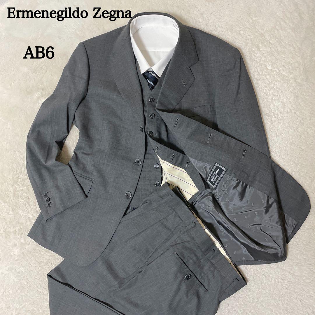 【美品】Ermenegildo Zegna　セットアップ　グレー　AB6 L相当 極美品】Ermenegildo Zegna 2Bセットアップスーツ グレー - メルカリ