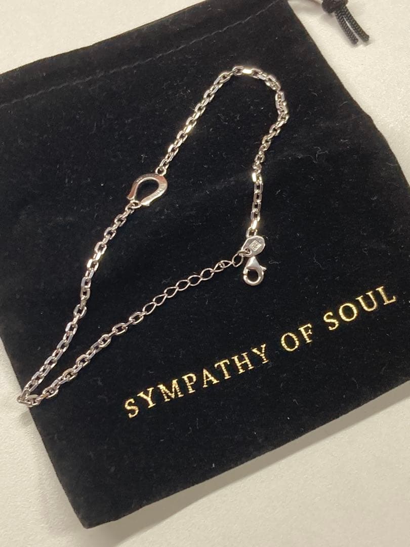 SYMPATHY OF SOUL（S.O.S fp）☆メンズ・アンクレット☆美品 SYMPATHY OF SOUL（シンパシーオブソウル） Venetian Box Chain Anklet
