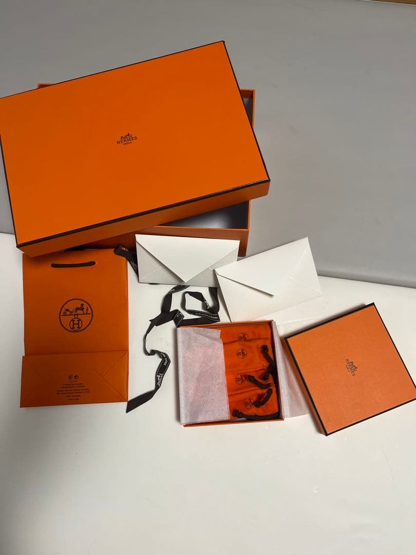 HERMES オレンジギフトボックスセット 2箱 空箱 - メルカリ