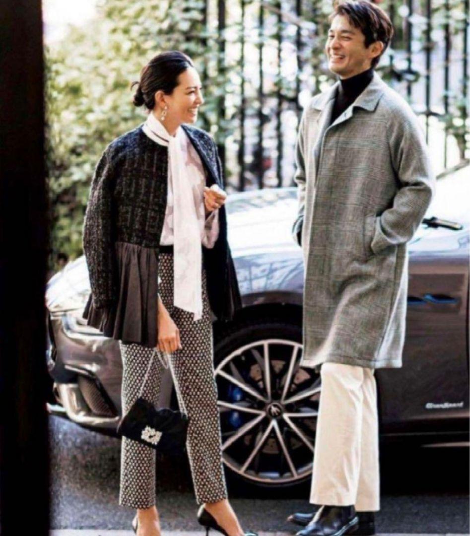 DRAWER ドゥロワー 神崎恵 look掲載 ラメ ジャガードパンツ/36 - メルカリ