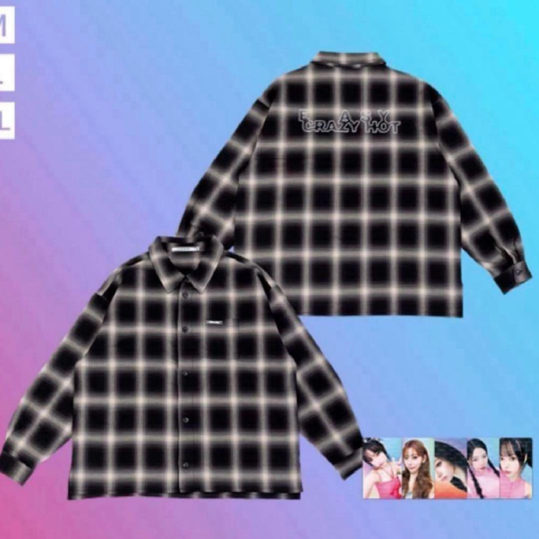 ルセラフィム Le Sserafim HOT チェックシャツ XLサイズ