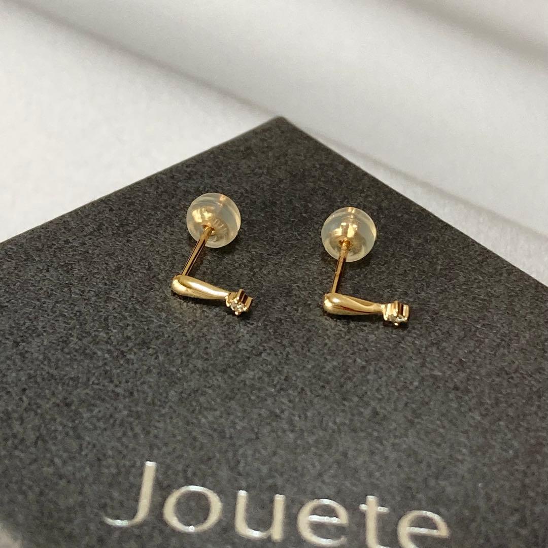 Jouete K10YG ダイヤモンドピアス 雫モチーフ 上品 ゴールド - メルカリ