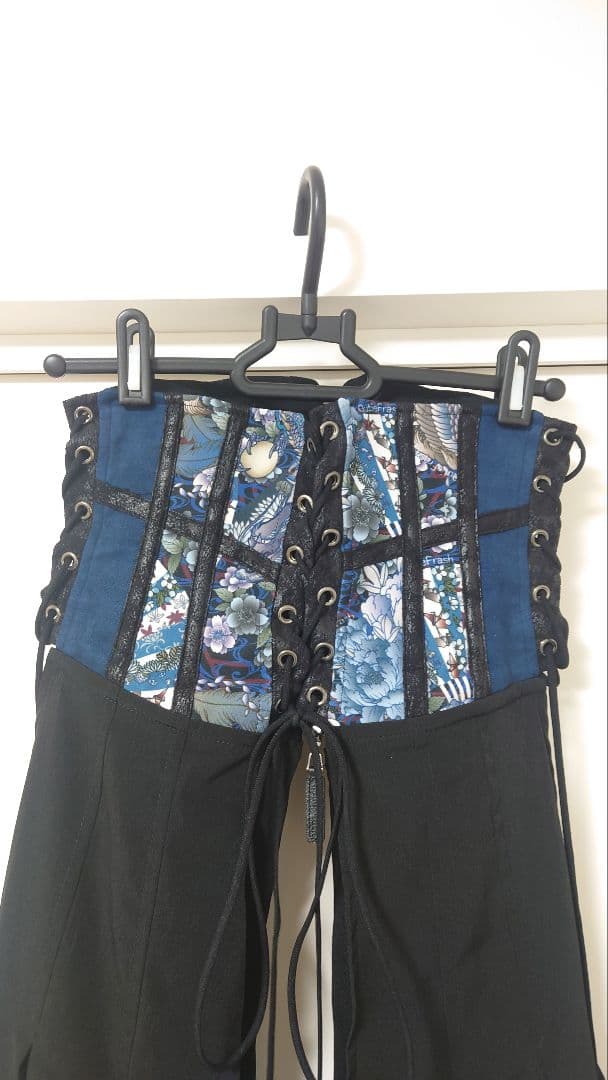 公*o様 Qutie Frash 和柄袴コルセット ネイビー キューティーフラッ