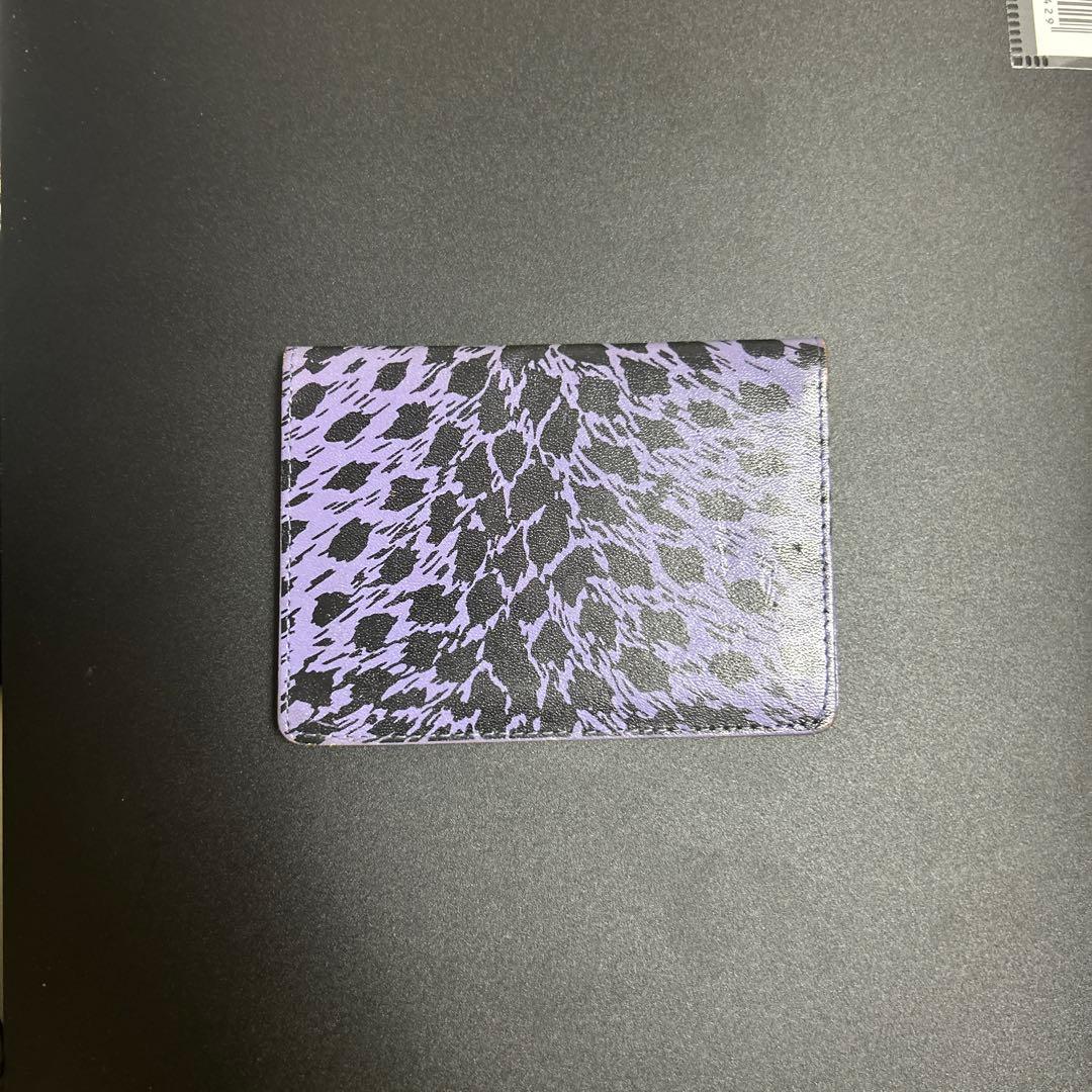当時物 紫色 初期 クリームソーダ ヒョウ柄 パスケース パープル 豹柄