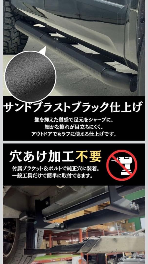 GI☆GEAR ジーアイギア 助手席側のみ サイドステップ デリカ D5 - メルカリ