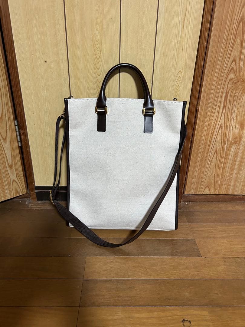 CTHY】【RePLAY】LEATHER JUTE TOTE BAG
