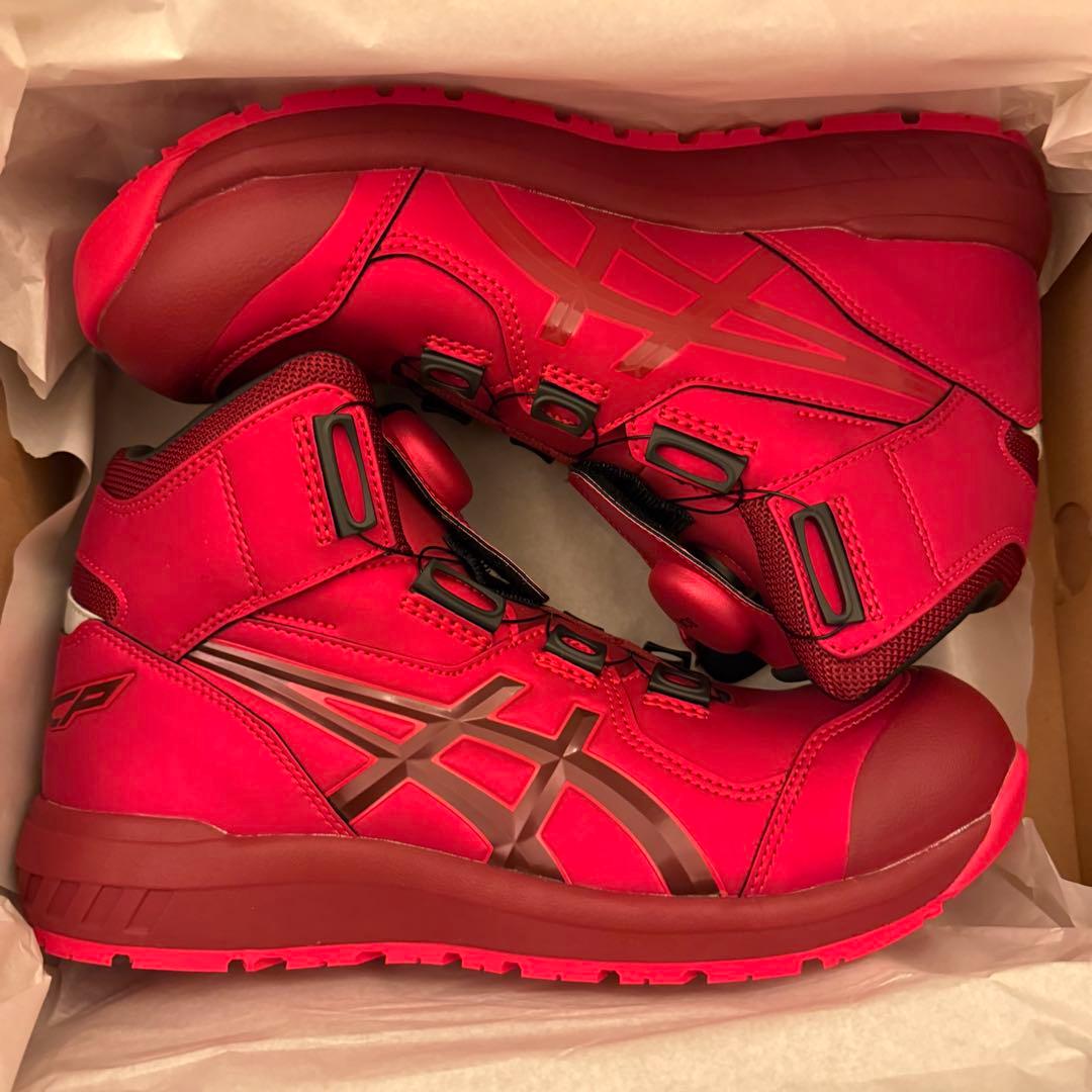 ウィンジョブ　CP304 BOA GLEAM クラシックレッド アシックス ウィンジョブ CP304 BOA クラシックレッド