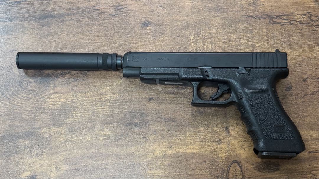 タナカワークス　ガスブローバック　グロッグ34 サプレッサー付き　絶版 タナカ TANAKA ガスブローバック GLOCK 34 : ワットマン Yahoo