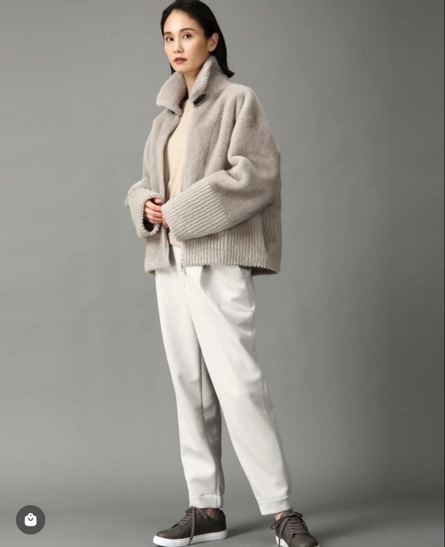 新品タグ付き】モラビトプルミエ フェイクファーコート 未使用 雑誌