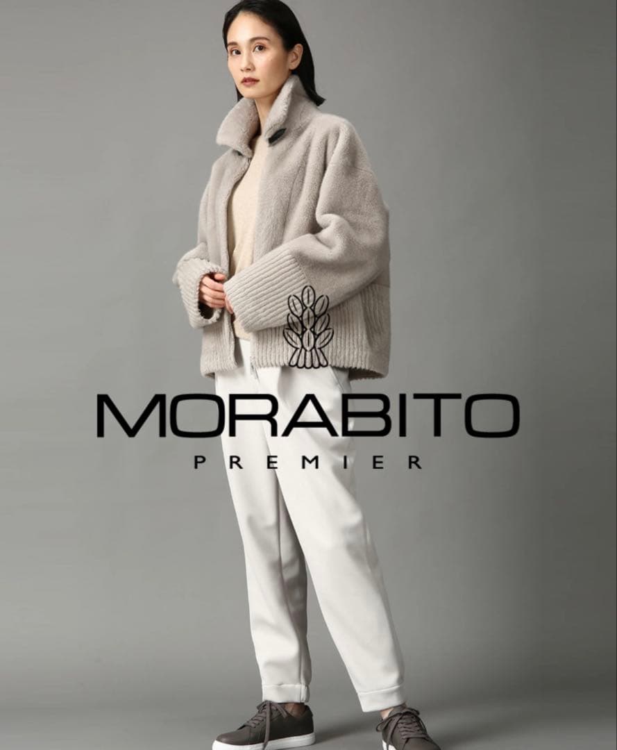 新品タグ付き】モラビトプルミエ フェイクファーコート 未使用 雑誌