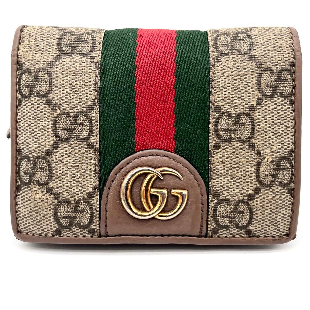 希少】GUCCI ディズニー 二つ折り財布 3匹の子豚 シェリーライン GG柄
