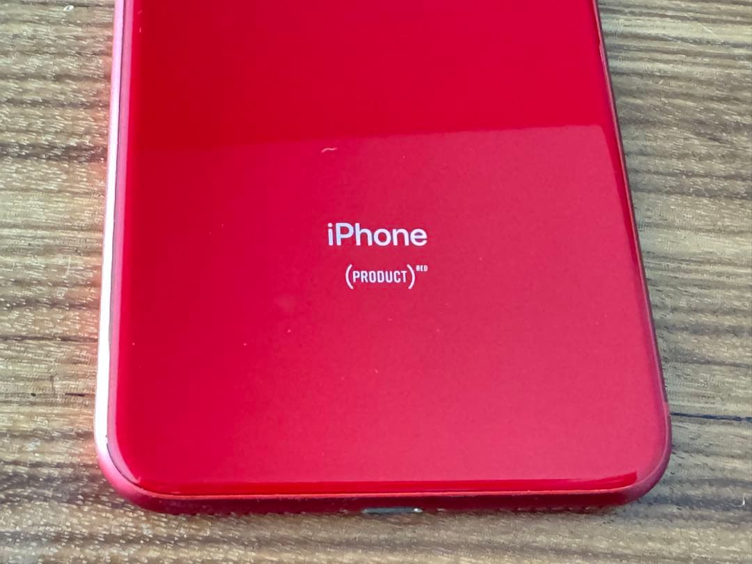iPhone 8 Plus (RED) 64GB バッテリー80% イヤホン付 - メルカリ