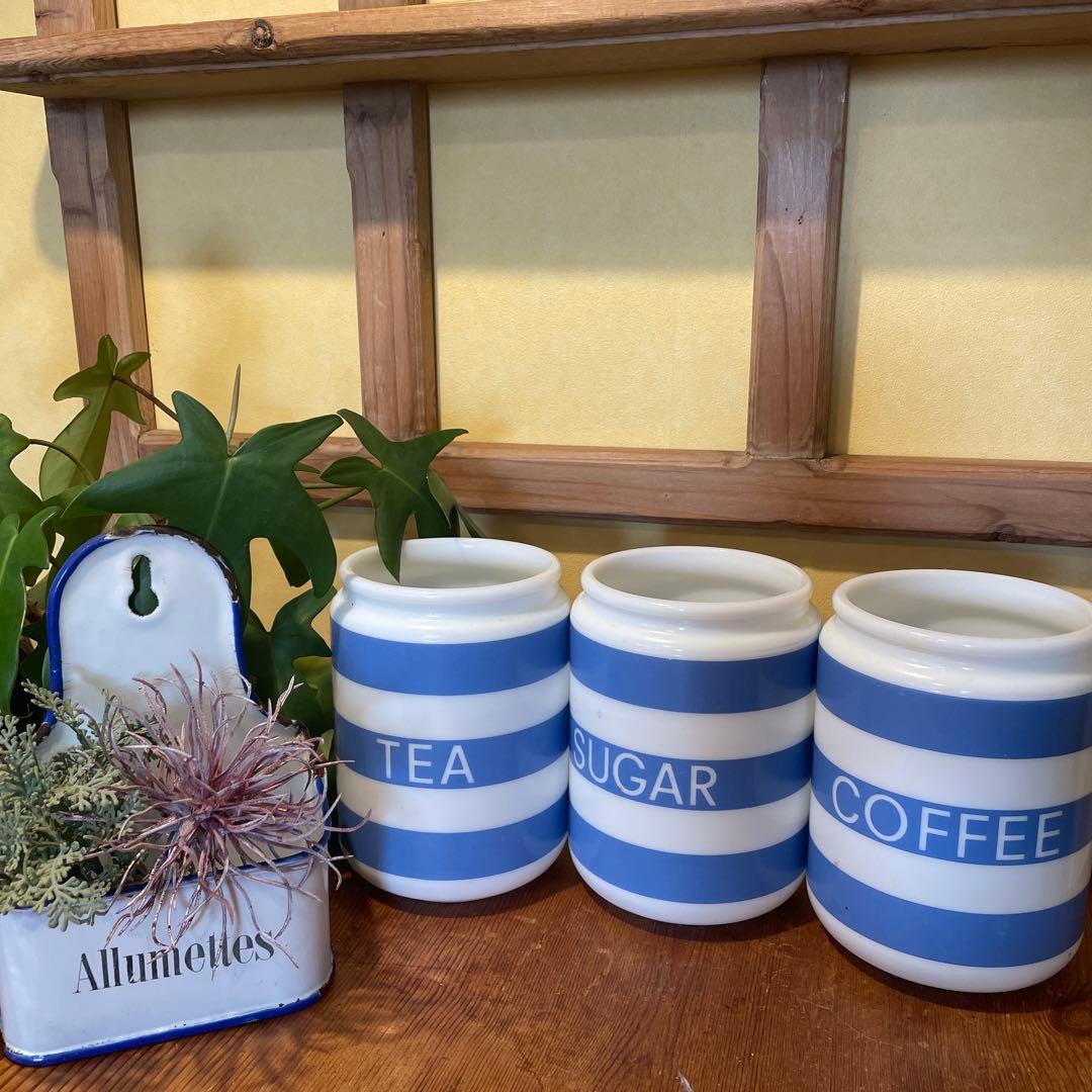 アンティーク　Allumettesとキャニスター3点 フランスアンティーク キャニスター(3個セット) | Bonny Bee