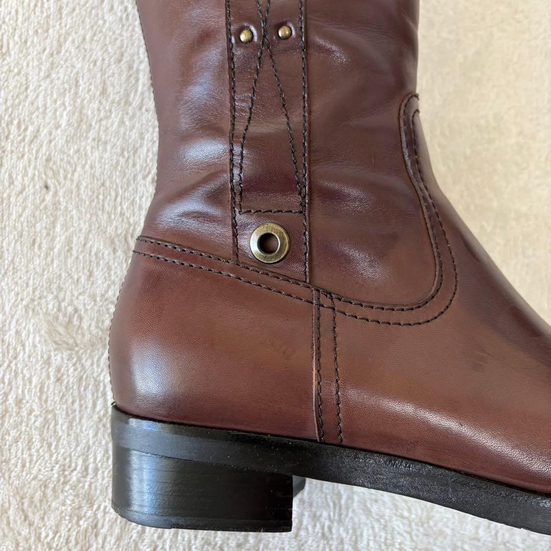 【さくら様分】バリー ロングブーツ 38 （24.5cm） ブラウン