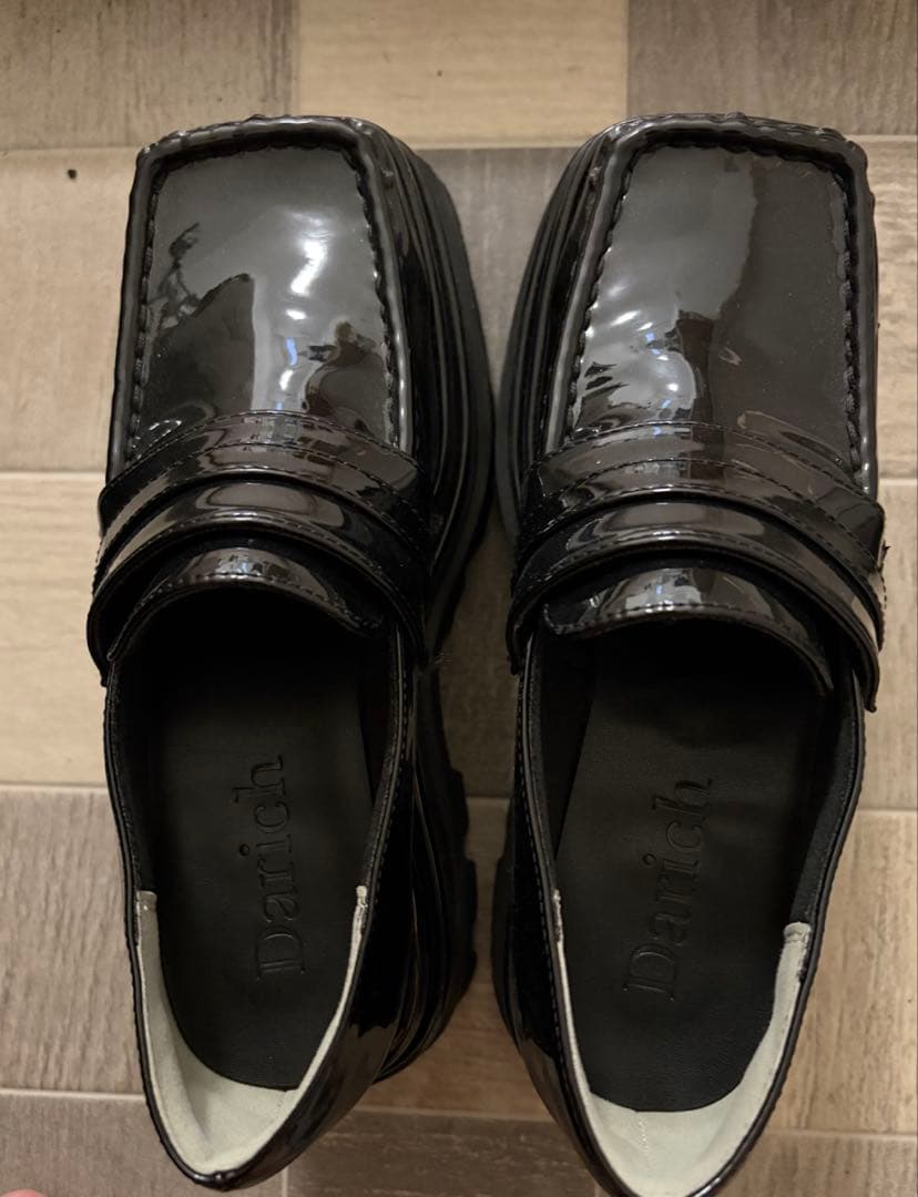 ダーリッチ　ローファー ダーリッチ Darich プラットフォームローファー （ブラック） -靴