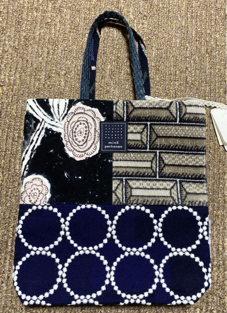 新品 ミナペルホネン ピースバッグ dark mix pice bag - メルカリ
