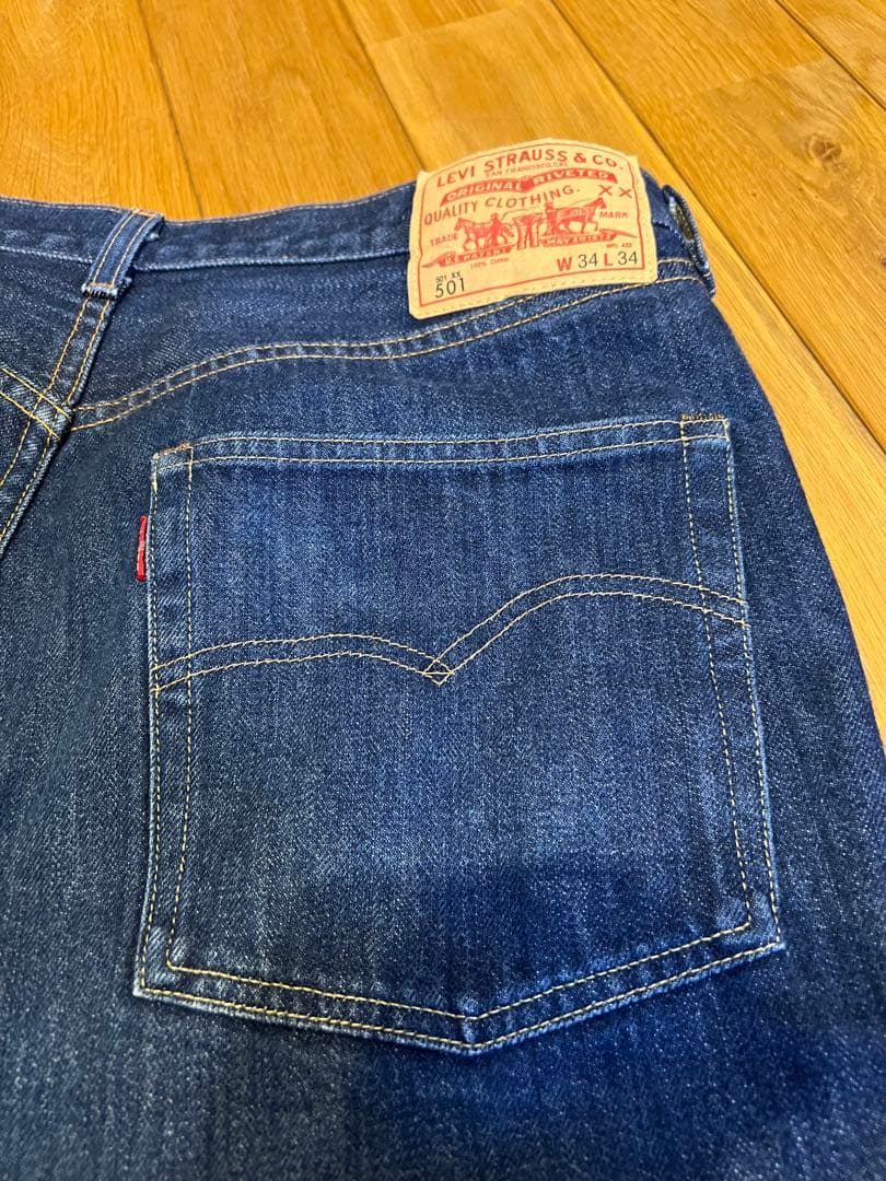 Levi's LVC 66501xx W34 L34 日本製 赤耳 BIGE - メルカリ