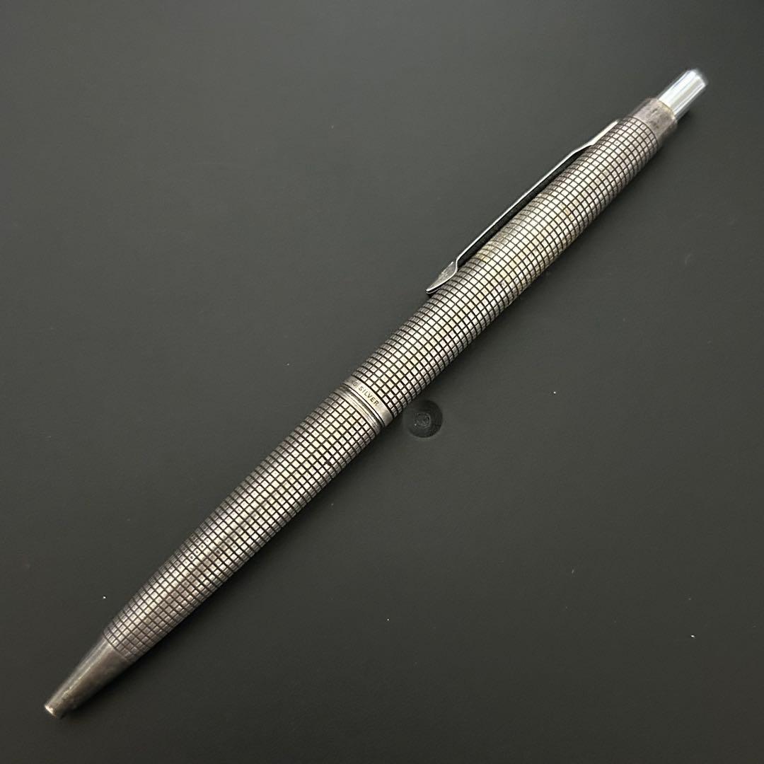 パイロット カスタム スターリングシルバー 食刻 廃盤 ボールペン 格子