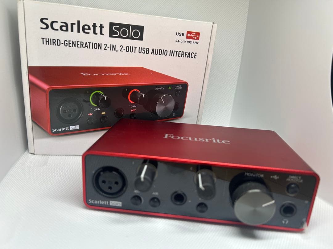 Scarlet Solo gen3 オーディオインターフェース 箱・フィルム付き Scarlet Solo gen3 オーディオインターフェース 箱・フィルム付き