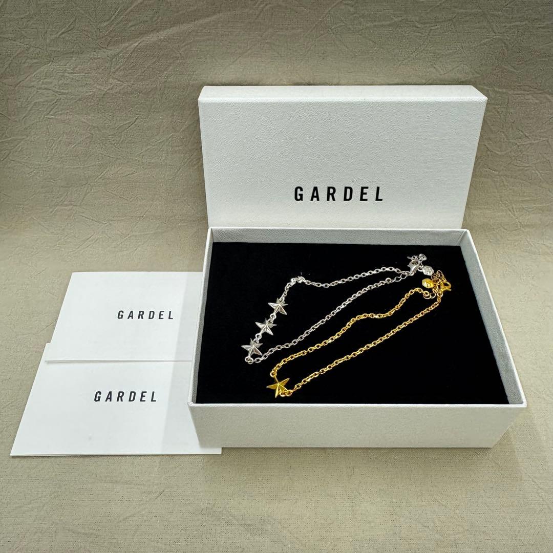 GARDEL アンクレット STAR 星 ゴールド シルバー 2本組 GARDEL（ガーデル） - アンクレット - DEFI - シルバーアクセサリー