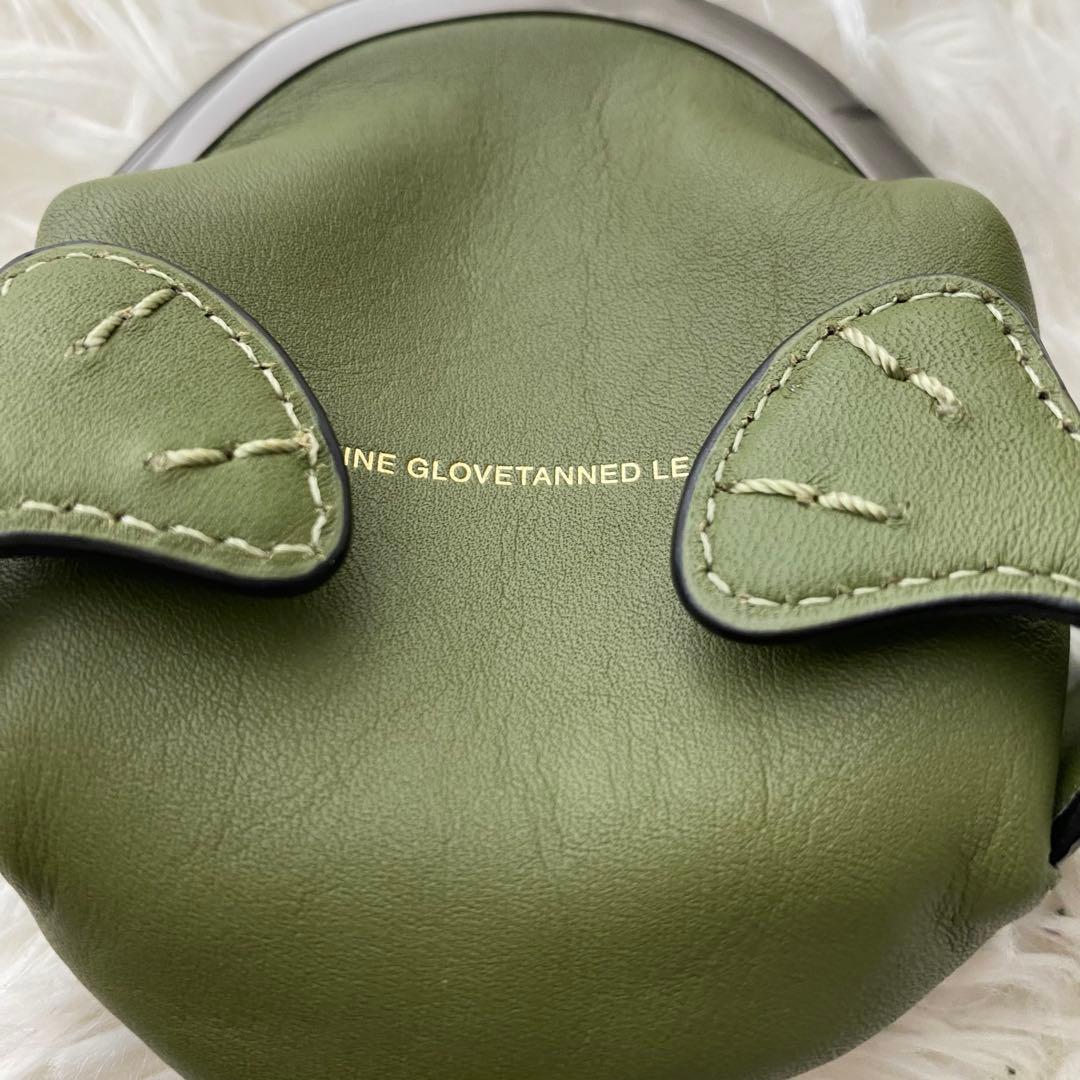 コーチ ミニ ポーチ がま口 財布 バッグ チャーム 蛙 カーキ - メルカリ