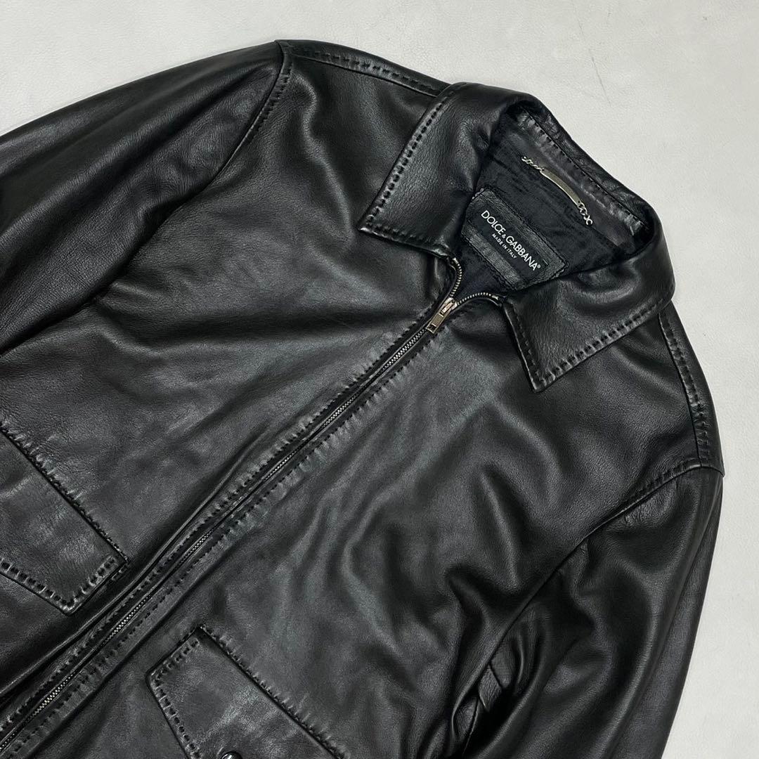 サイズ50/L Dolce&Gabbana ドルガバ レザージャケット A-2型 - メルカリ
