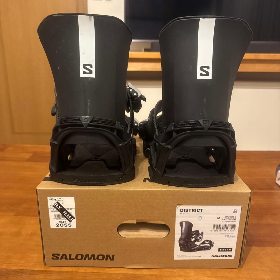 SALOMON DISTRICT ビンディング Mサイズ ブラック SALOMON（サロモン） DISTRICT Black (L41776000) 22-23年モデル