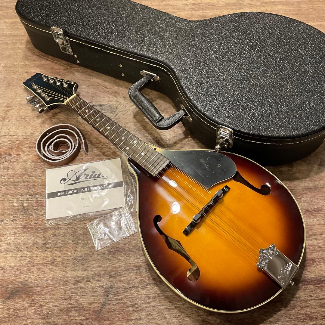 極美品！Aria アリア AM200 フラット マンドリン ハードケース付き 楽天市場】マンドリン ARIA アリア AM-20 初心者 10点セット フラット