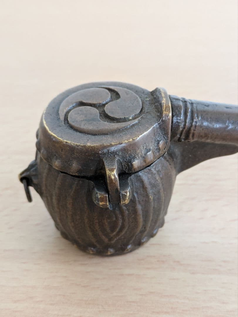 矢立　太鼓型　三つ巴模様 矢立 太鼓型 三つ巴模様 矢立 太鼓型 三つ巴模様