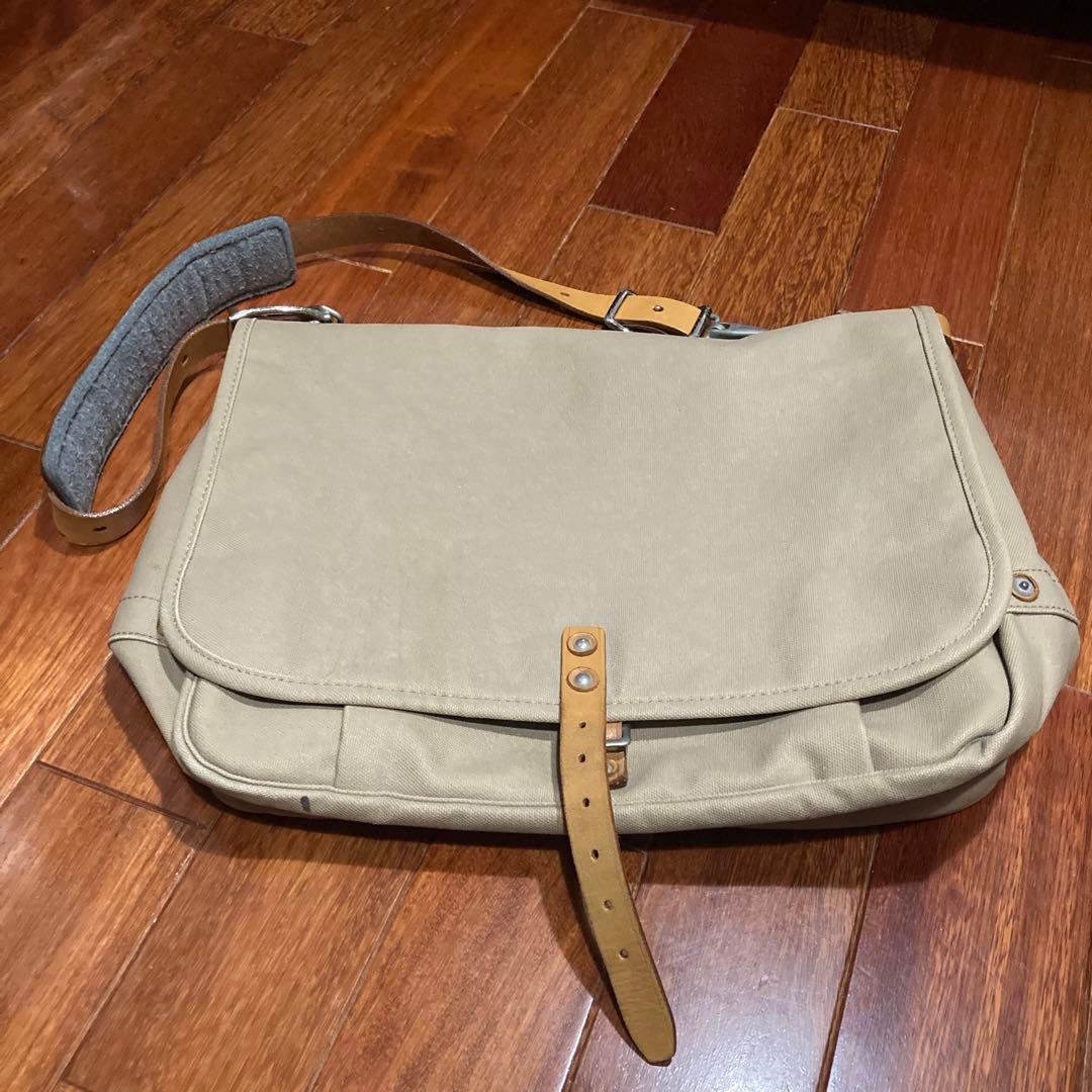 porter 吉田カバンベージュ キャンバス メッセンジャーバッグ - メルカリ