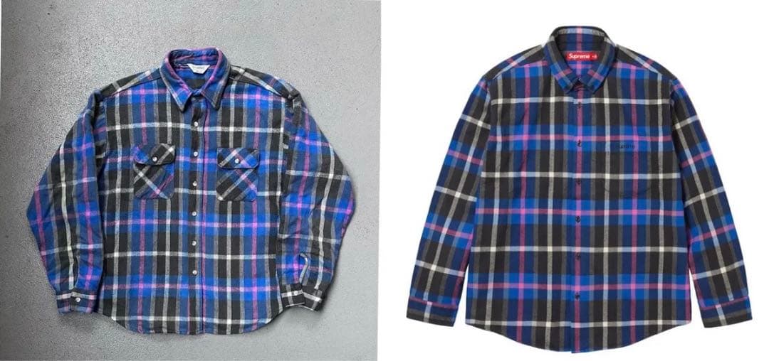 FIVR BROTHER ネルシャツ Supreme サンプリング元ネタ 80s - メルカリ