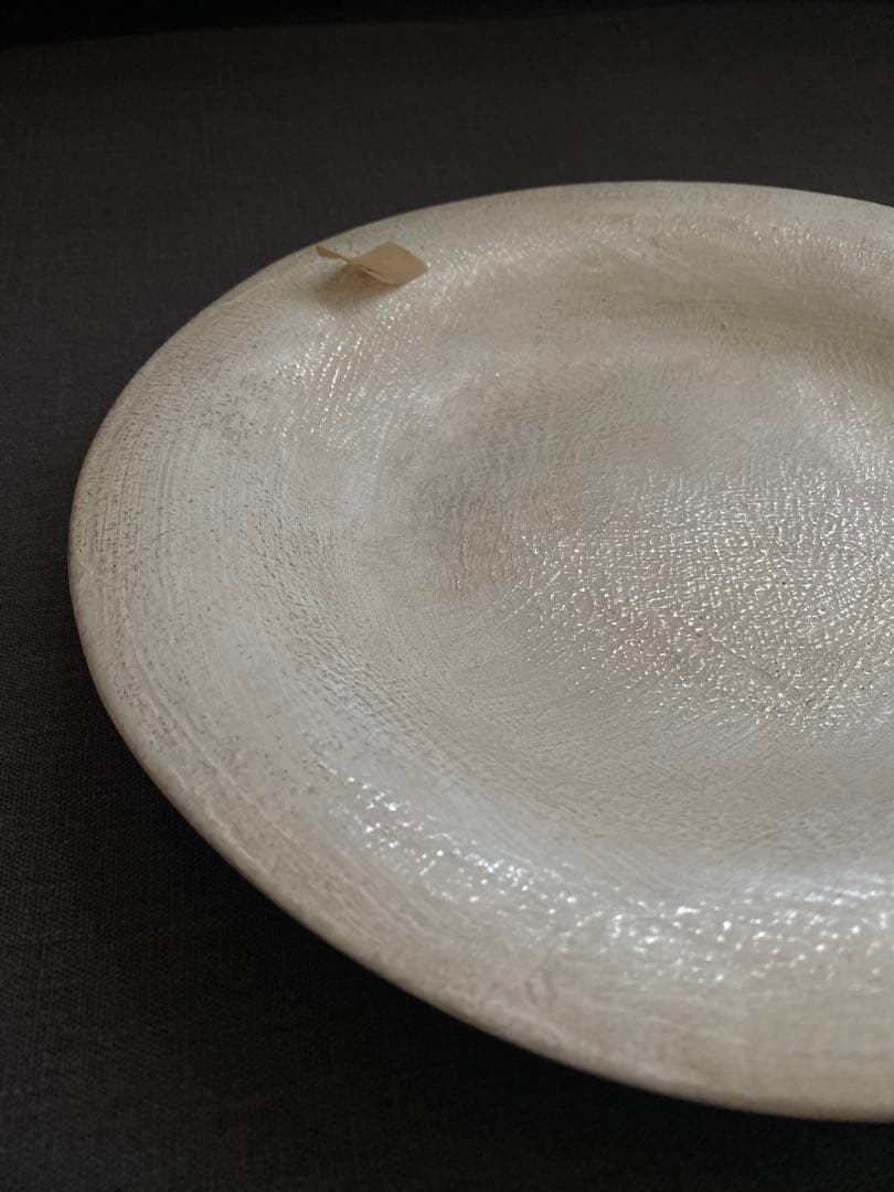 《お値下げ》田中直純さん　美品　銀彩プレート24cm×2枚