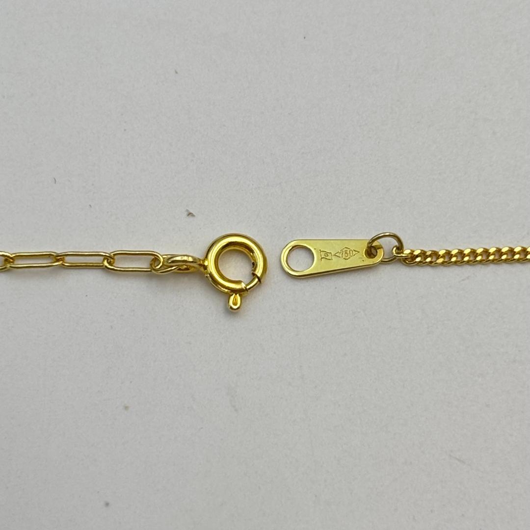 K18ゴールド ネックレス 1.8g ロブスタークラスプ